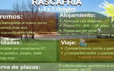 De excursión a Rascafría en Octubre